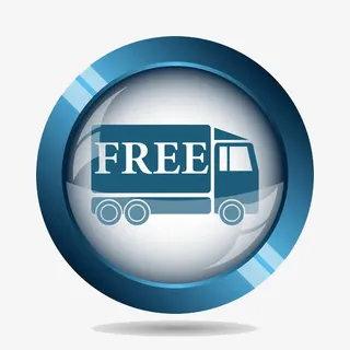 蓝色水晶货车标志免抠