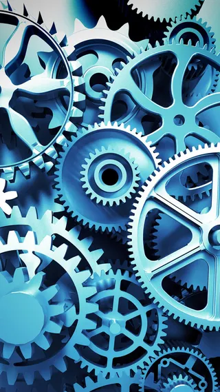 工业齿轮风H5背景高清