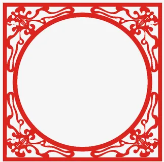 剪纸边框免抠