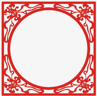 剪纸边框免抠