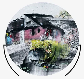 霜降节气水墨中国风免抠