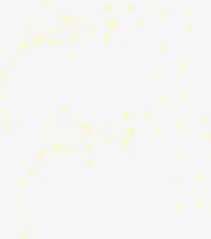 春天漂浮黄色星光免抠