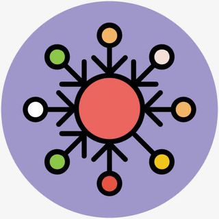 快乐卡通标签 雪花免抠