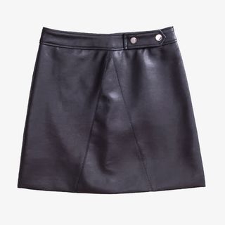 2颗纽扣短裙免抠