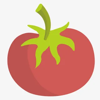 矢量红色西红柿免抠