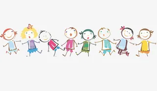 玩耍的小朋友们免抠