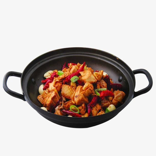 小铁锅干锅鸭食品餐饮免抠