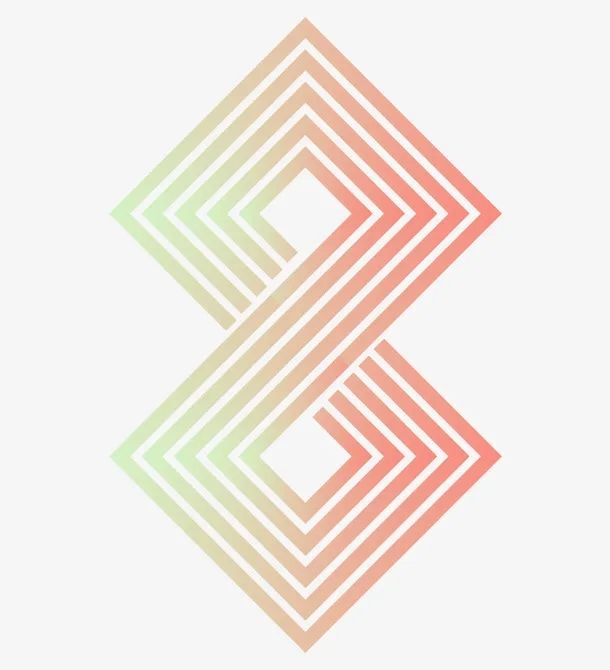 装饰正方形几何元素免抠