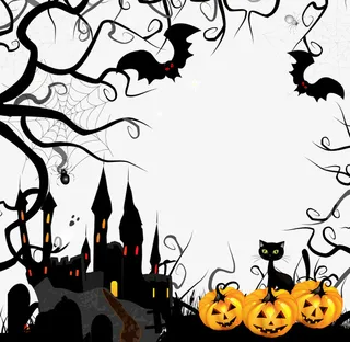 万圣节城堡免抠