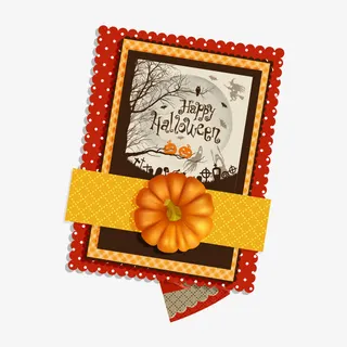 万圣节卡片免抠