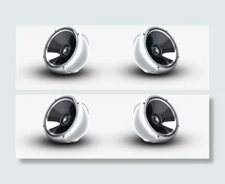 金属质感的音箱免抠