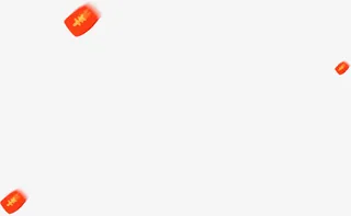 手绘卡通漂浮红包装饰免抠