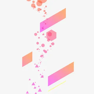 粉色几何形状背景免抠图