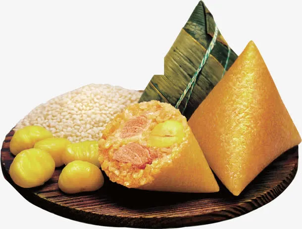 端午节板栗粽子免抠
