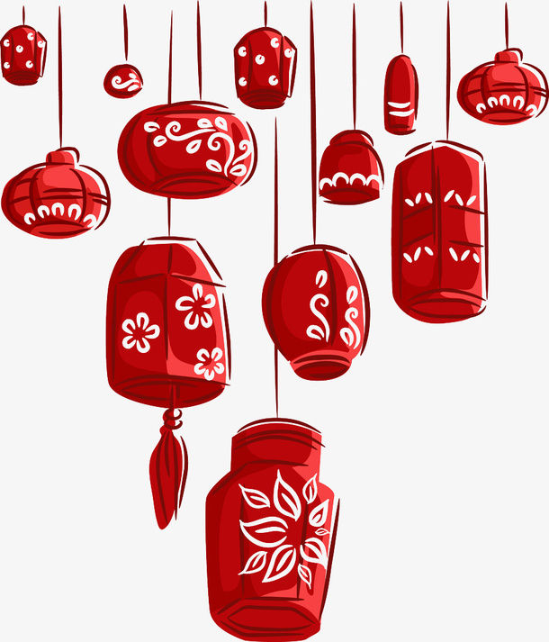 灯笼喜庆春节元宵节免抠