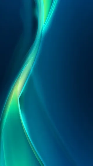 渐变蓝底发光曲线绿色H5背景素材高清