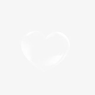 白色气泡爱心免抠