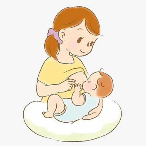 卡通宝宝吃母乳免抠