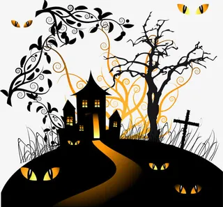 万圣节节日装饰矢量图免抠