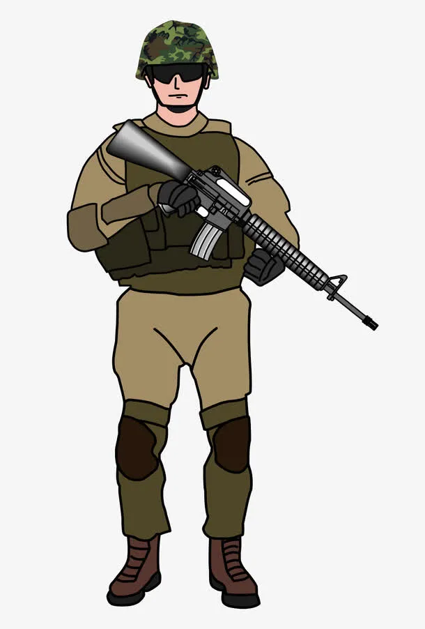 持枪步兵免抠
