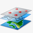 地理信息系统层地图iconslandgps免抠