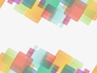 彩色叠加透明方块免抠