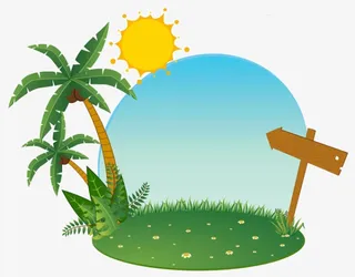 卡通草地素材免抠