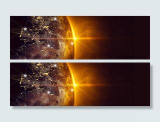 地球曙光背景高清