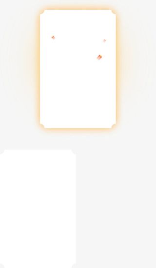 长方形圆角纸张元素免抠