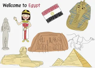 沙漠的骆驼免抠