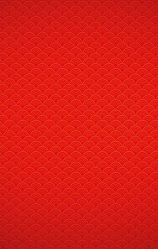 红色祥云朵朵的背景免抠