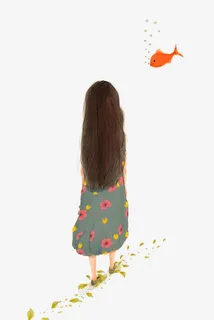 手绘人物免抠装饰其他装饰图案元素