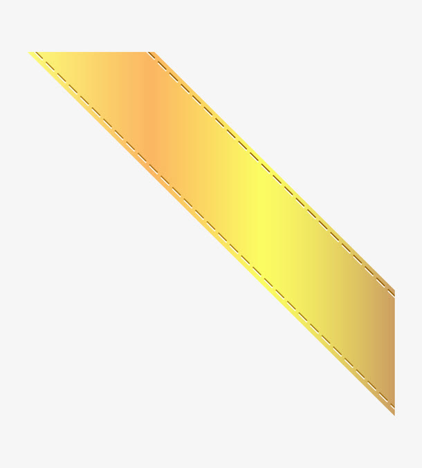 矢量金色立体发光梯形免抠