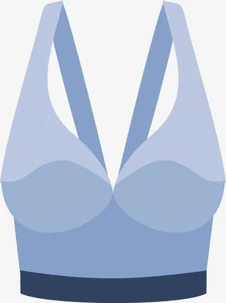 卡通运动内衣手绘矢量图免抠