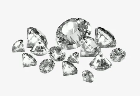 璀璨耀眼砖石海报免抠