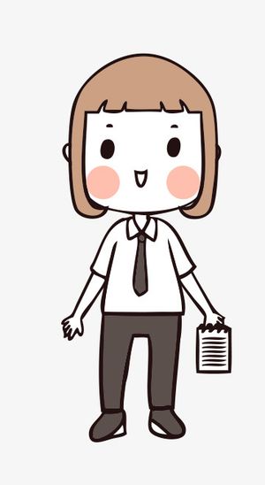 人物手绘插画可爱素材94免抠