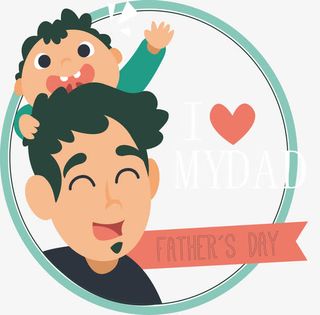 父亲节标签免抠