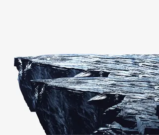 悬涯山峰石块免抠