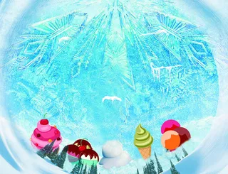 夏季冰爽背景素材高清