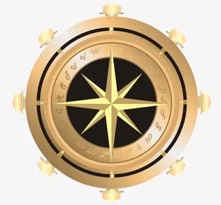 八角星罗盘免抠