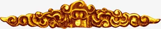 黄金雕花免抠