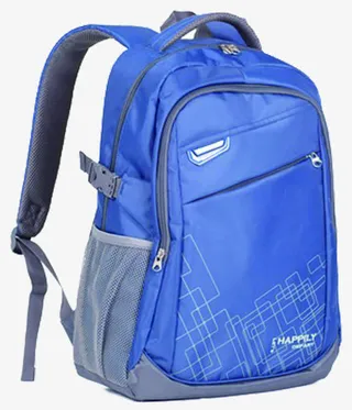 开学季蓝色高清书包免抠