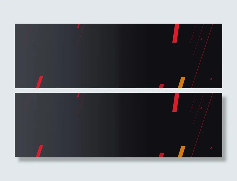 简约黑色底纹几何线条渐变banner高清