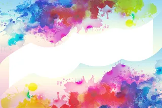 水彩晕染海报背景素材高清