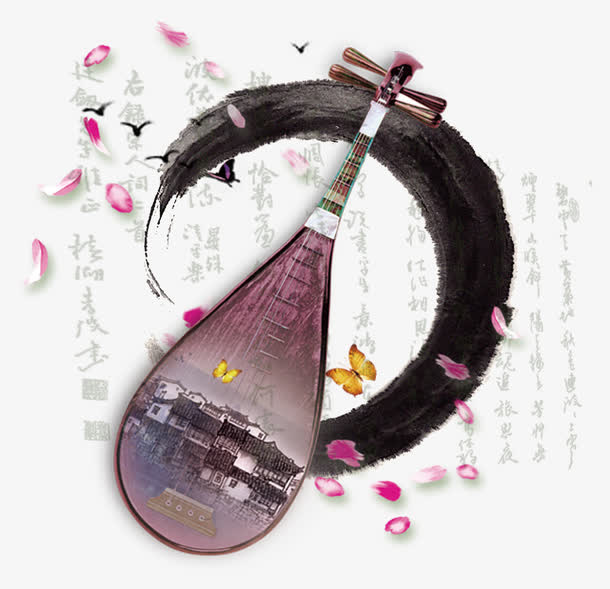 琵琶素材免抠