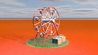 C4D摩天轮背景高清