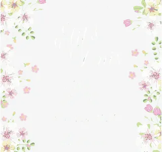 清新淡雅风花瓣装饰免抠