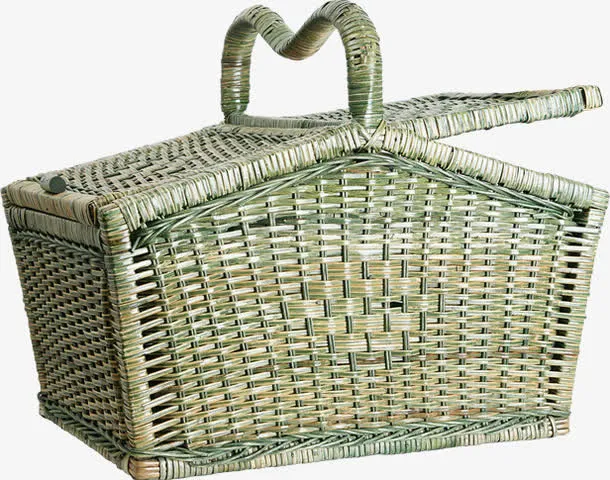 春天编织花篮设计免抠