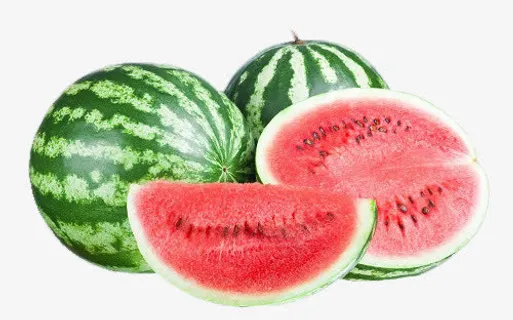 新鲜红色西瓜免抠