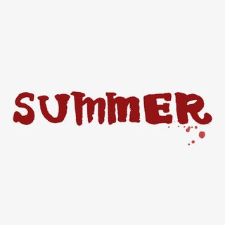 卡通summer字体装饰免抠